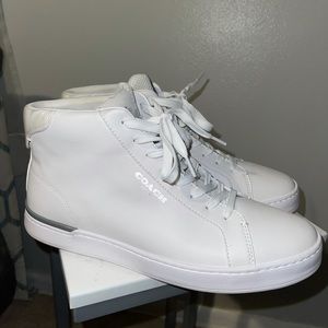 Men’s Coach High Top Sneakers White Size 11